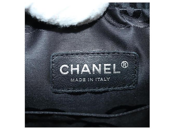 CHANEL Borsa a Spalla Cambon Line Matelassé in Pelle di Agnello Beige Nero CC Auth am10849V - vista 18