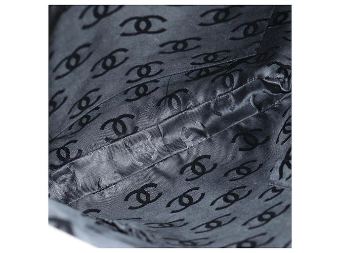 CHANEL Borsa a Spalla Cambon Line Matelassé in Pelle di Agnello Beige Nero CC Auth am10849V - vista 19
