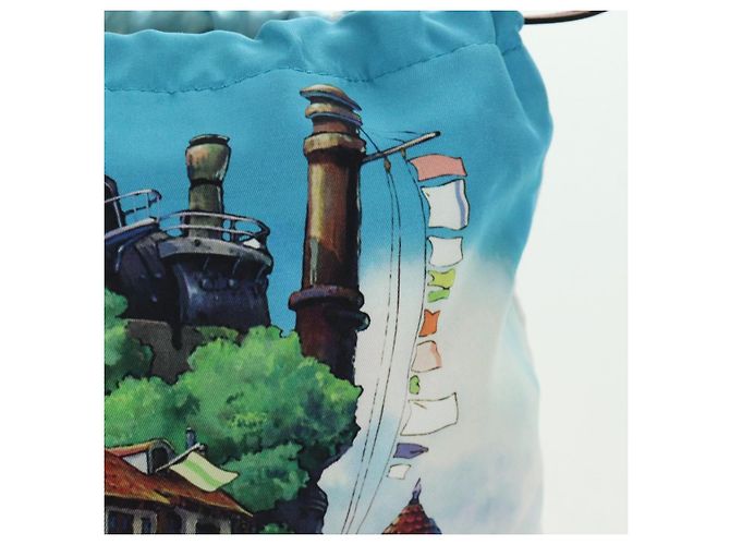 LOEWE - Pochette in tela multicolore del Castello Errante di Studio Ghibli Auth 166975SM - vista 18