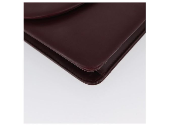 Borsa a Spalla in Pelle Bordeaux con Catena Christian Dior Oro Auth ka2740 - vista 9