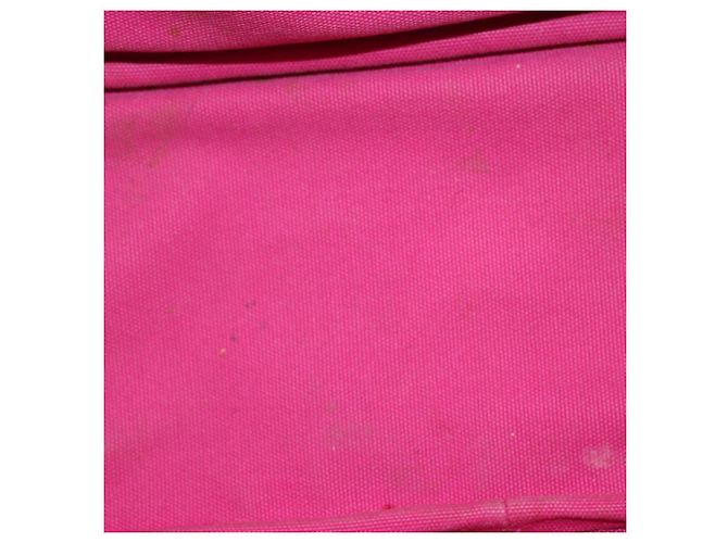 PRADA Borsa Canapa PM in tela 2way Rosa Oro Auth LNZ478 D'oro - vista 18