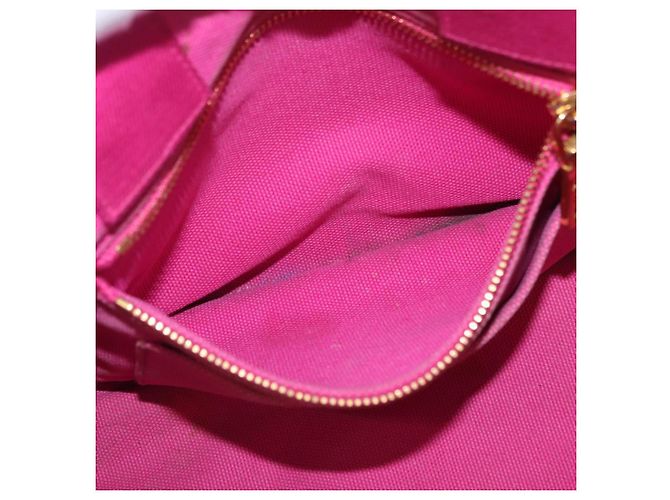 PRADA Borsa Canapa PM in tela 2way Rosa Oro Auth LNZ478 D'oro - vista 22