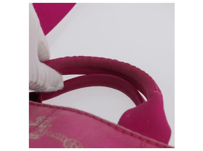 PRADA Borsa Canapa PM in tela 2way Rosa Oro Auth LNZ478 D'oro - vista 8