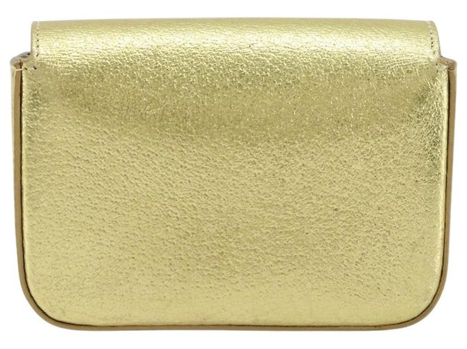 Prada Bolso de cuero dorado Auth gh1740 - vista 3