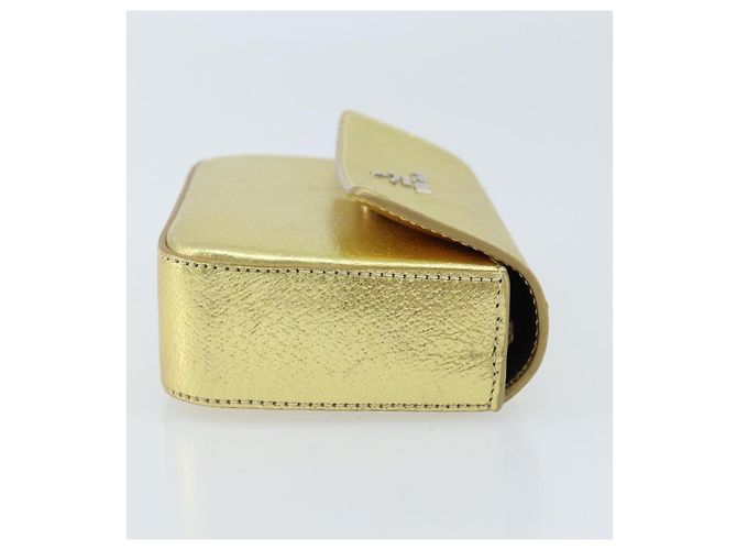 Prada Bolso de cuero dorado Auth gh1740 - vista 4