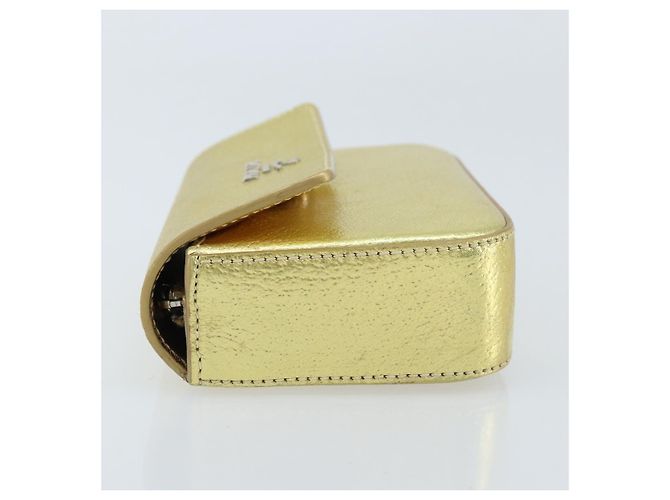 Prada Bolso de cuero dorado Auth gh1740 - vista 5