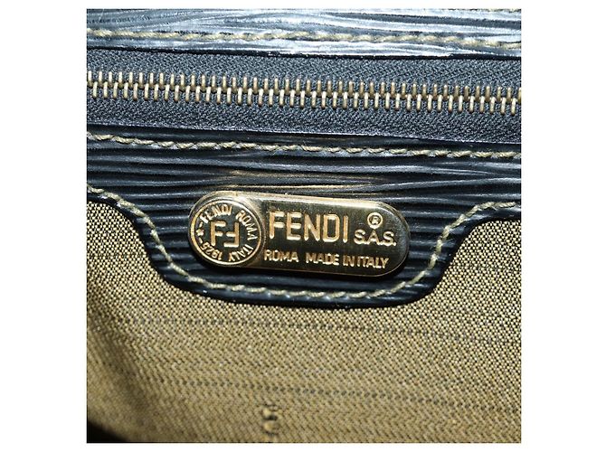 FENDI Zucca Canvas Rucksack Braun Gold Schwarz Auth 168310SAV Golden - Ansicht 24
