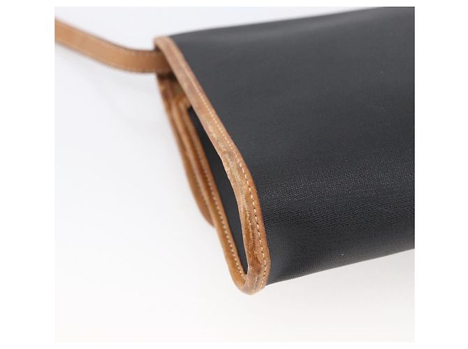 Borsa a Spalla Christian Dior Nylon Nero Oro Auth ka2697 D'oro - vista 13