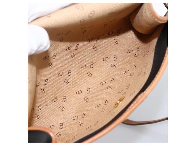 Borsa a Spalla Christian Dior Nylon Nero Oro Auth ka2697 D'oro - vista 16