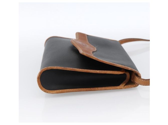Borsa a Spalla Christian Dior Nylon Nero Oro Auth ka2697 D'oro - vista 5