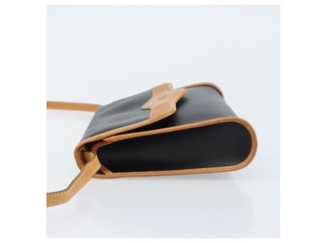 Borsa a Spalla Christian Dior Nylon Nero Oro Auth ka2831 D'oro - vista 5