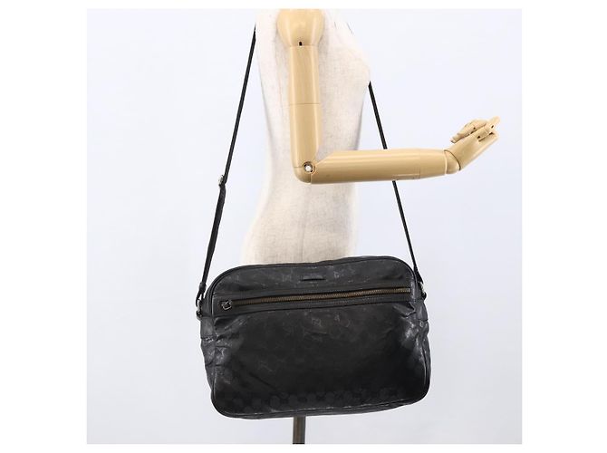 Borsa a Spalla GUCCI GG Implementation PVC Nero Argento 211107 Auth bs33520 - vista 23