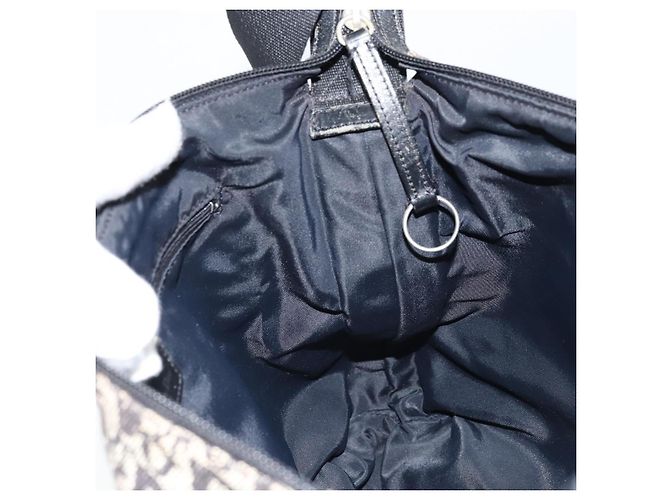 Borsa a Spalla in Tela Trotter Christian Dior Blu Navy Argento Auth ka2692 - vista 17