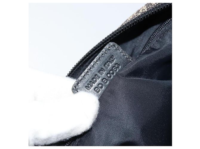 Borsa a Spalla in Tela Trotter Christian Dior Blu Navy Argento Auth ka2692 - vista 21