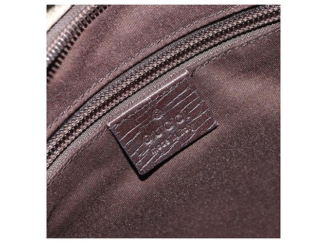 Borsa a Spalla GG Supreme in PVC Beige e Argento di GUCCI 141626 Auth 172783 - vista 16