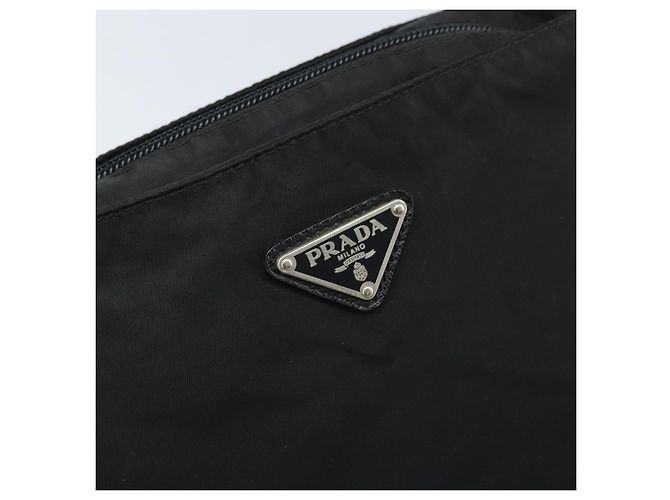 Borsa a Spalla PRADA Nylon Nero Argento Autentica 173604 - vista 14