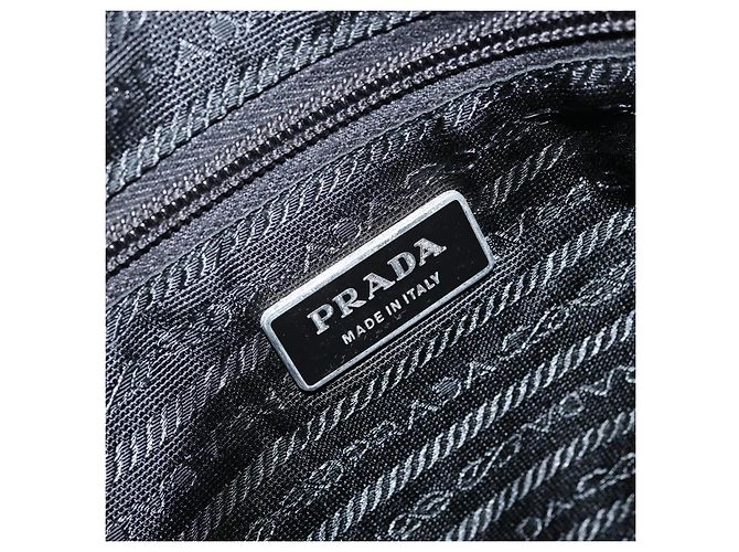 Borsa a Spalla PRADA Nylon Nero Argento Autentica 173604 - vista 16