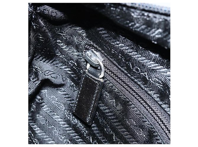 Borsa a Spalla PRADA Nylon Nero Argento Autentica 173604 - vista 20