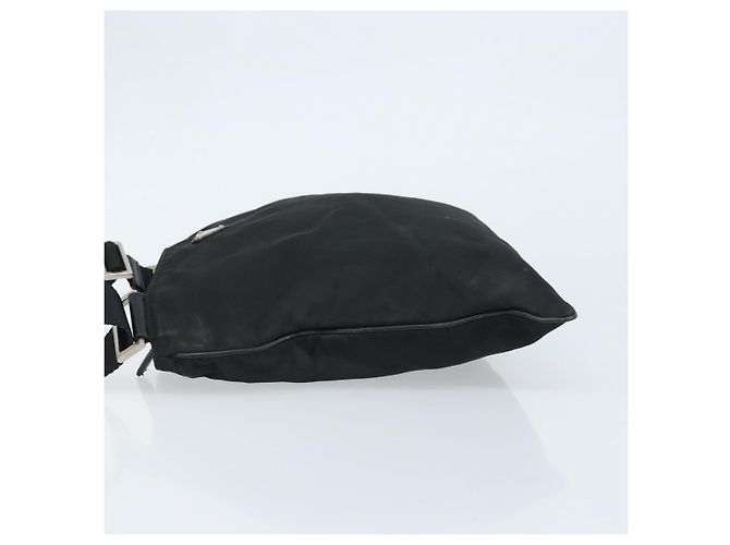 Borsa a Spalla PRADA Nylon Nero Argento Autentica 173604 - vista 5