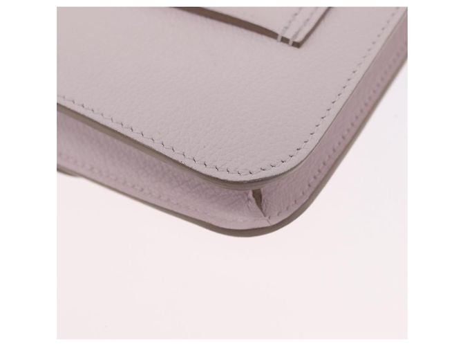 Hermès HERMES Portafoglio Constance Slim Pelle Rosa Argento Auth 172366SM - vista 11