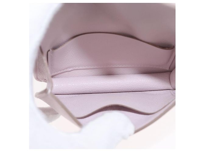 Hermès HERMES Portafoglio Constance Slim Pelle Rosa Argento Auth 172366SM - vista 17