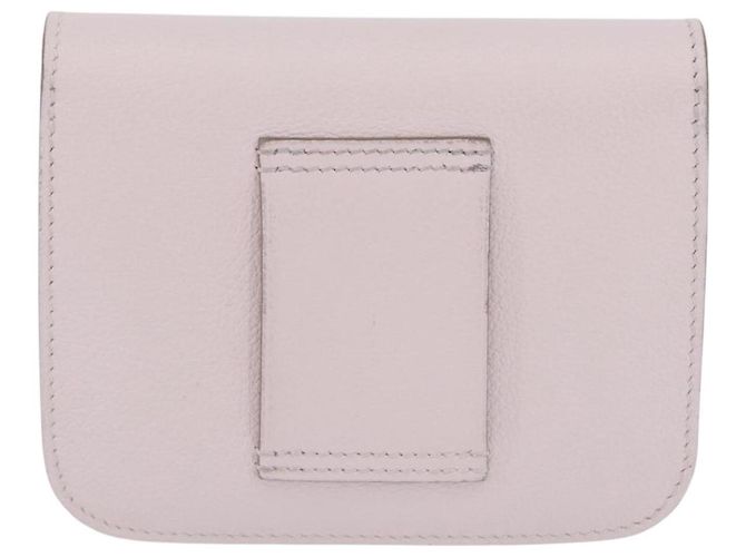Hermès HERMES Portafoglio Constance Slim Pelle Rosa Argento Auth 172366SM - vista 4
