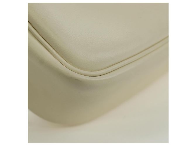 FENDI Easy Baguette Catena Borsa a Spalla Pelle Avorio Oro Auth 173156M D'oro Crudo - vista 14