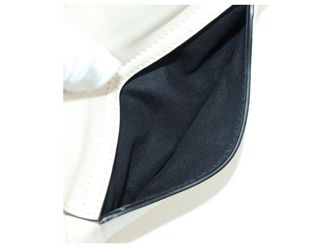 FENDI Easy Baguette Catena Borsa a Spalla Pelle Avorio Oro Auth 173156M D'oro Crudo - vista 19