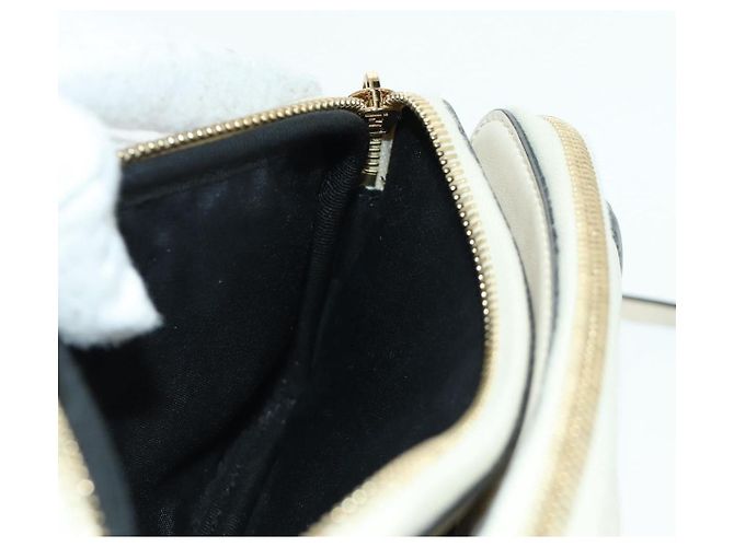 FENDI Easy Baguette Catena Borsa a Spalla Pelle Avorio Oro Auth 173156M D'oro Crudo - vista 24