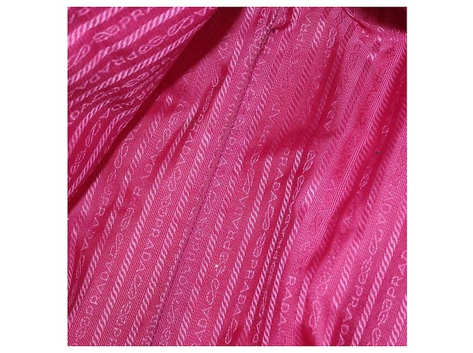 PRADA Borsa a mano in nylon rosa oro Auth 172515A D'oro - vista 16