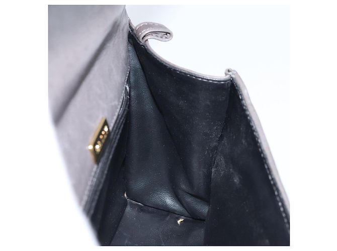 BALLY Borsa a mano in pelle marrone scuro oro Auth 173425 D'oro - vista 18