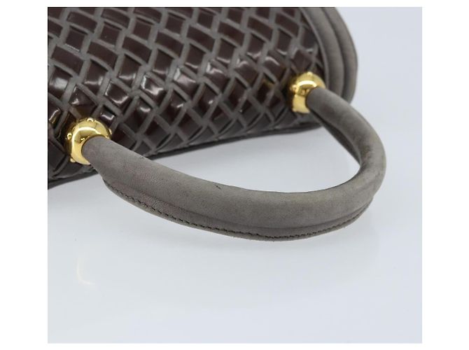 BALLY Borsa a mano in pelle marrone scuro oro Auth 173425 D'oro - vista 7
