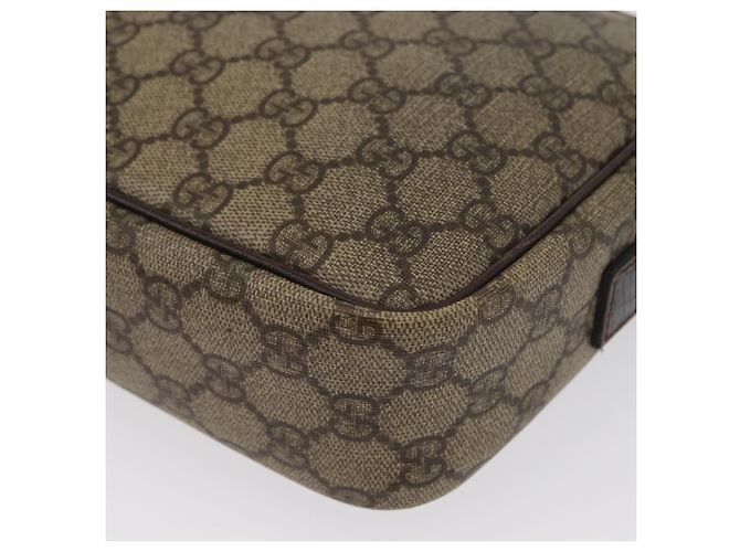 Borsa a Spalla GG Supreme in PVC Beige e Argento di GUCCI 114291 Auth 172729 - vista 13
