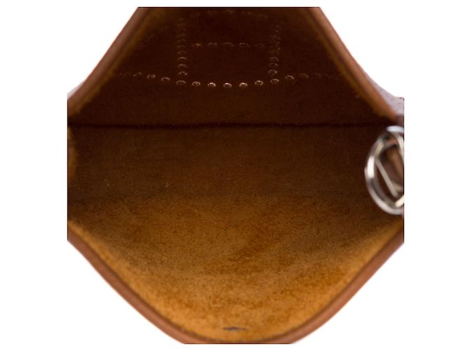 Hermès Borsa HERMES Mini Evelyne in Pelle Dorata - 103279 D'oro - vista 8