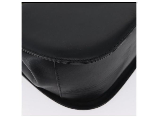 Borsa a mano Gancini in pelle nera e oro Salvatore Ferragamo Auth ARZ224 Nero D'oro - vista 12