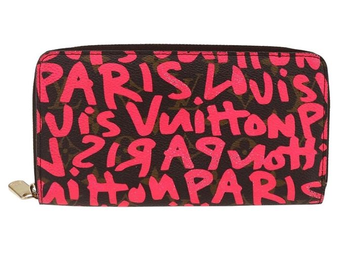 Zippy Geldbörse Monogram Graffiti LOUIS VUITTON Rosa M93710 Auth LNZ129V Pink Monogramm - Ansicht 13