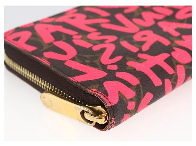 Zippy Geldbörse Monogram Graffiti LOUIS VUITTON Rosa M93710 Auth LNZ129V Pink Monogramm - Ansicht 14