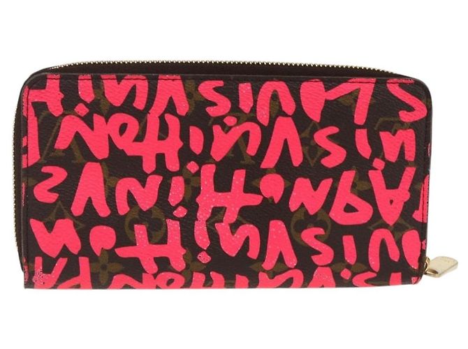 Zippy Geldbörse Monogram Graffiti LOUIS VUITTON Rosa M93710 Auth LNZ129V Pink Monogramm - Ansicht 2