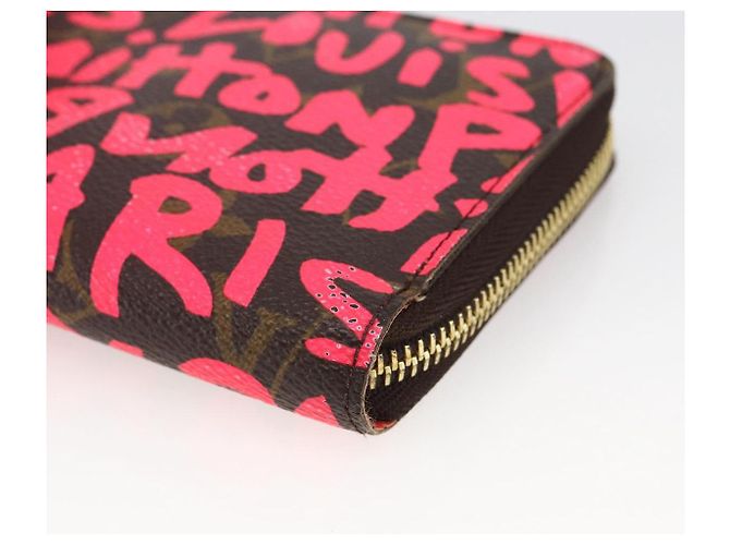 Zippy Geldbörse Monogram Graffiti LOUIS VUITTON Rosa M93710 Auth LNZ129V Pink Monogramm - Ansicht 7