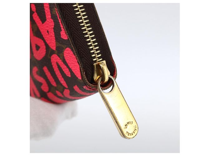 Zippy Geldbörse Monogram Graffiti LOUIS VUITTON Rosa M93710 Auth LNZ129V Pink Monogramm - Ansicht 8