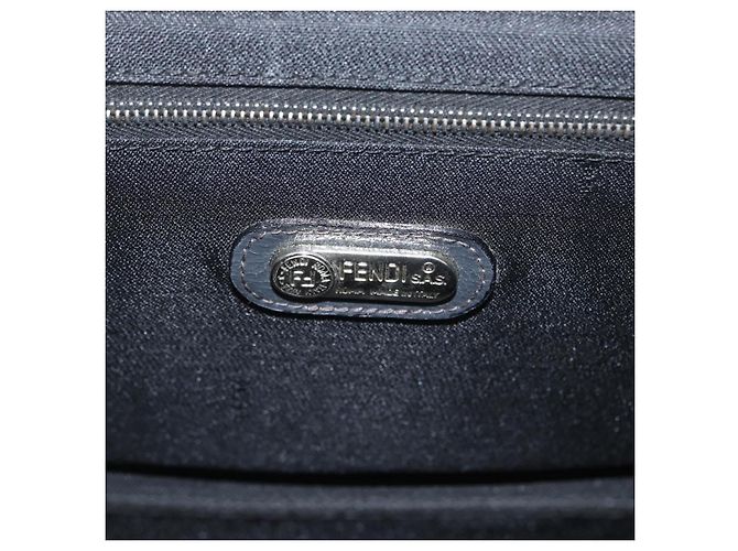 Borsa a Spalla FENDI Velluto Grigio Argento Auth bs33575 Marrone - vista 17