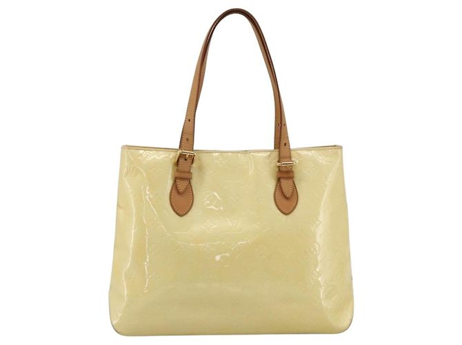 LOUIS VUITTON Schultertasche Brentwood Monogram Vernis Perle M91512 LV Auth ka2652 - Ansicht 13