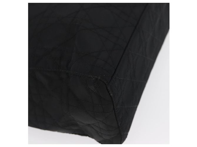 Sac à main Canage en nylon noir et argent Christian Dior Auth bs32773 Argenté - vue 10
