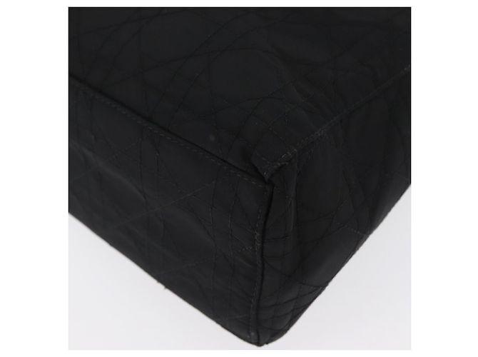 Sac à main Canage en nylon noir et argent Christian Dior Auth bs32773 Argenté - vue 11