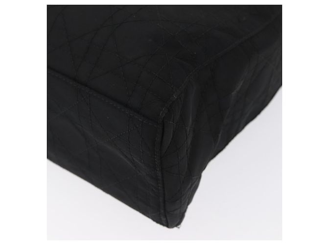 Sac à main Canage en nylon noir et argent Christian Dior Auth bs32773 Argenté - vue 13
