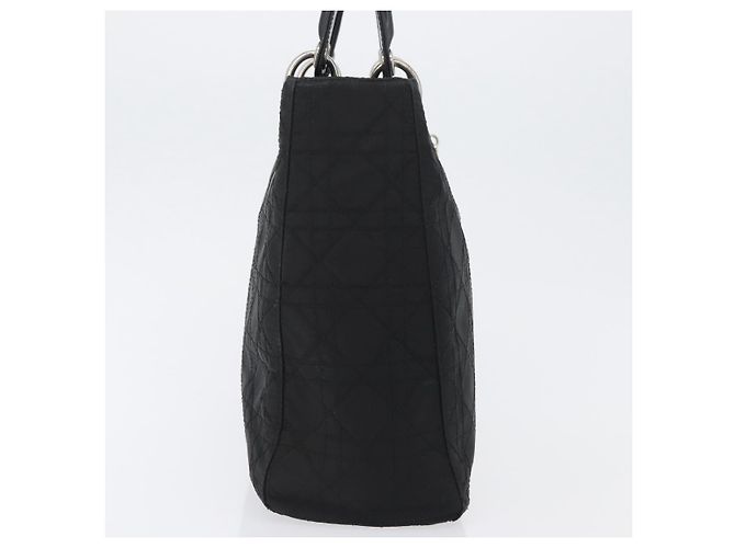 Sac à main Canage en nylon noir et argent Christian Dior Auth bs32773 Argenté - vue 5