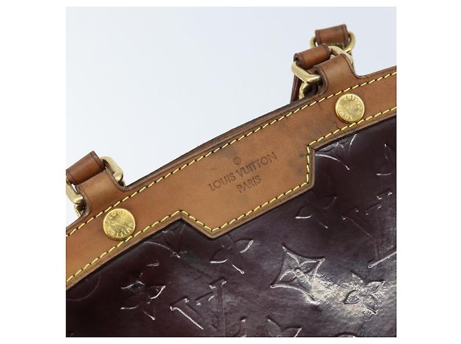 LOUIS VUITTON Borsa Blair MM Monogram Vernis 2way Amarante M91619 LV Auth 172517 Bordò - vista 10