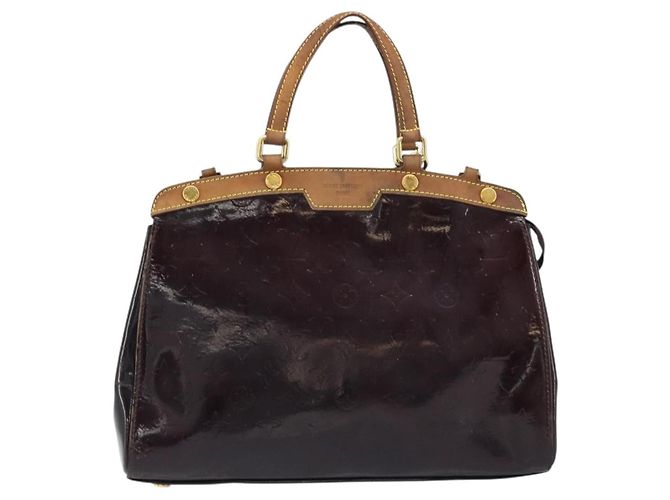 LOUIS VUITTON Borsa Blair MM Monogram Vernis 2way Amarante M91619 LV Auth 172517 Bordò - vista 13