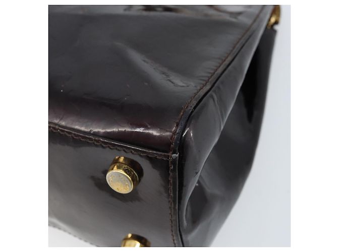 LOUIS VUITTON Borsa Blair MM Monogram Vernis 2way Amarante M91619 LV Auth 172517 Bordò - vista 18