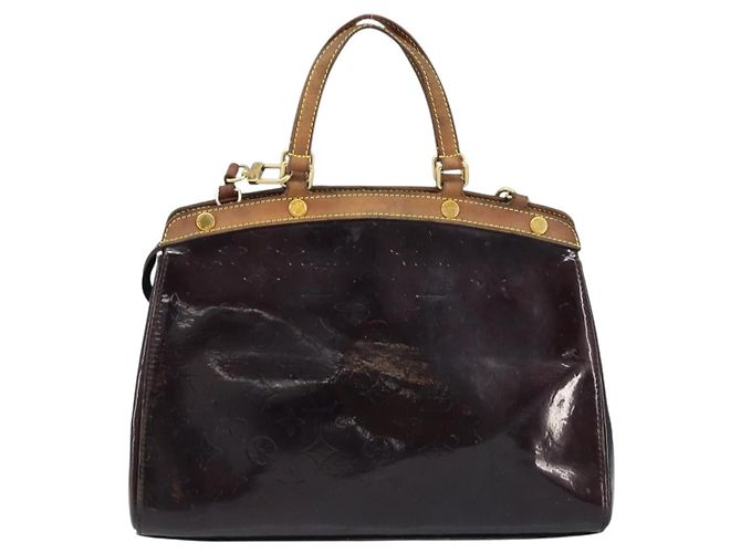 LOUIS VUITTON Borsa Blair MM Monogram Vernis 2way Amarante M91619 LV Auth 172517 Bordò - vista 2